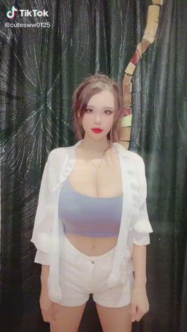 asian big tits boobs tiktok tits gif
