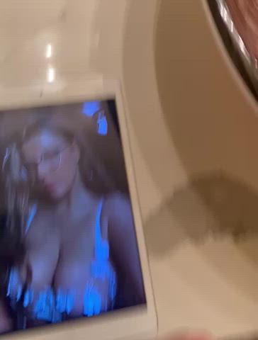 cum cumshot tits gif
