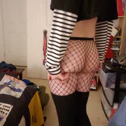 Do these fishnets make my butt look too big?