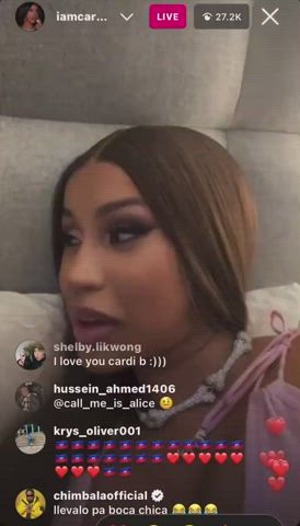 cardi b celebrity foreplay gif