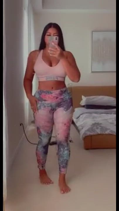 Asian Ass Big Tits Booty Bubble Butt Busty Cleavage Titty Fuck Top Workout Yoga Pants