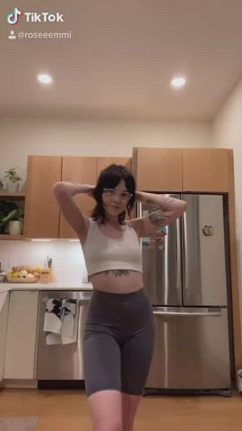 natural tits shaved pussy small tits tattoo teen tiktok gif