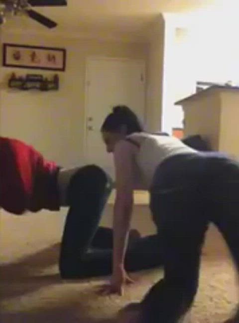 girlfriends laughing role play gif
