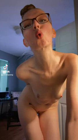 american ass nude pretty small tits tall tiktok gif