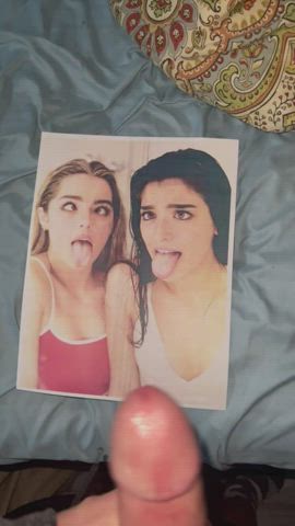 Watch me cum on Addison and Dixies face:)