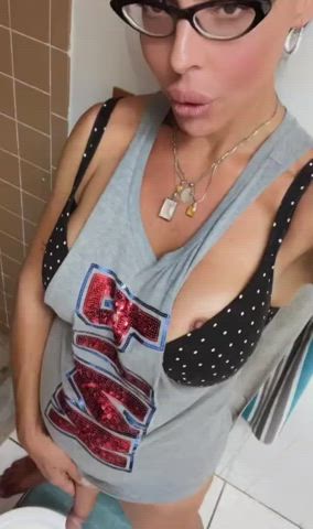 Piss Pissing Trans Uncut gif