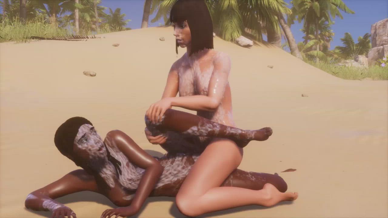 Cum Cum On Tits Fingering Kissing Lesbians Pussy Licking Tribbing gif