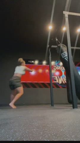 Nikkita Lyons' big feet.