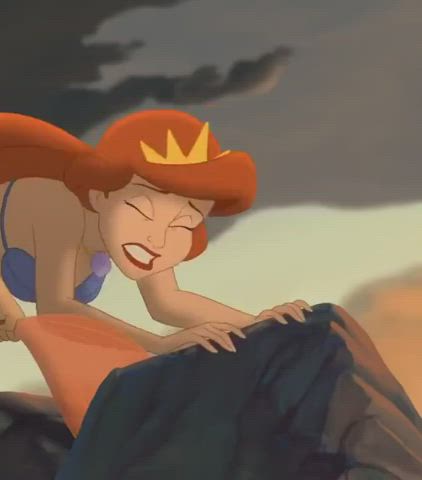 Cleavage MILF Redhead gif