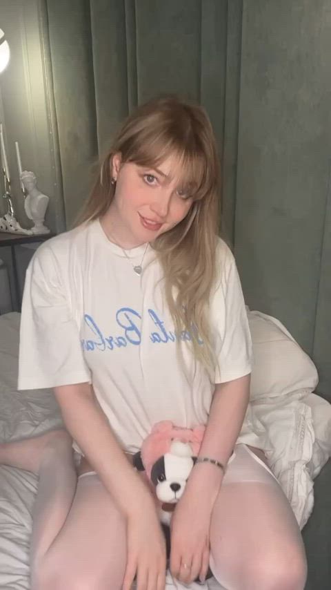 I still sleep with stuffed toys but that doesn't stop me from flashing boobs