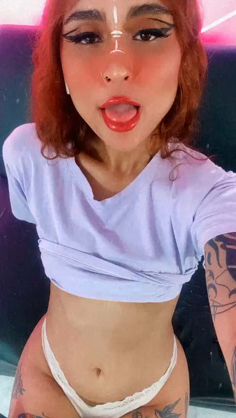 ahegao amateur brunette chaturbate cute latina solo teen gif