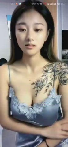 Asian Huge Tits Nipples gif