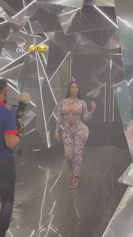 She is goals. Everything I want to be. The walk, the look, the assets. The highlight