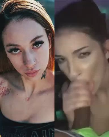 bbc babecock blowjob dani deepthroat sloppy gif