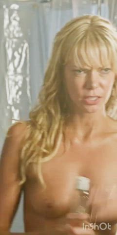 Bathroom Body Boobs MILF Nude Oiled Perky Pussy Rubbing gif