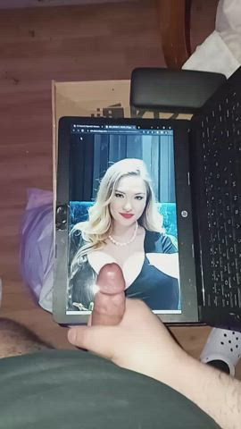big tits cum cumshot facial tribute white girl gif