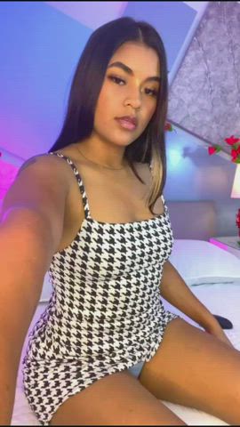 amateur cute dress homemade latina natural tits solo teen tits gif