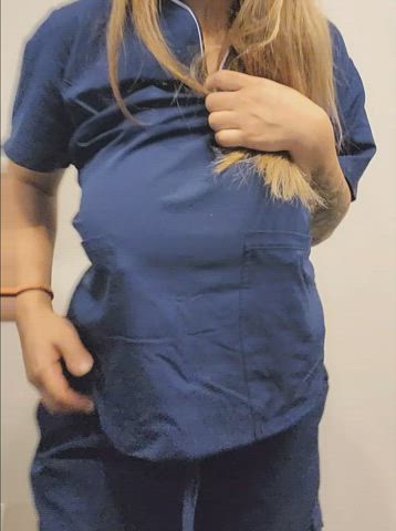 Could mama nurse get your attention while hubby's away?