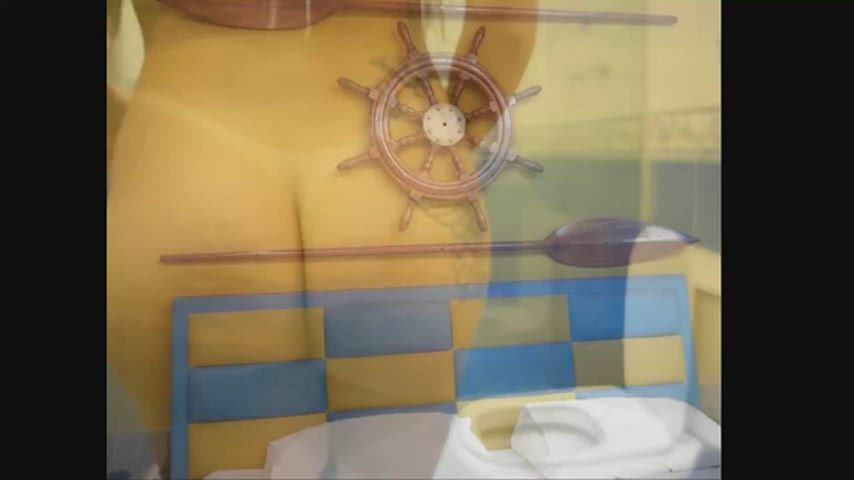 big tits blonde masturbating piss pissing tattoo toilet trans woman gif