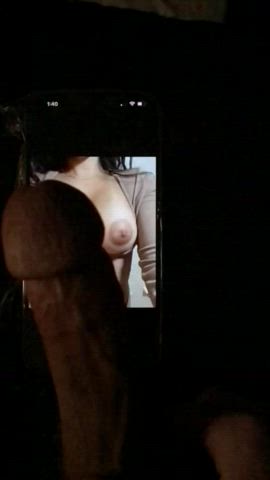 big tits cumshot jerk off tribbing r/tributeme gif