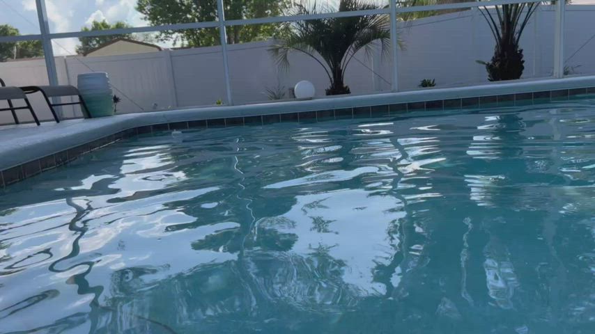 Let’s get wet together, and the neighbors can watch.