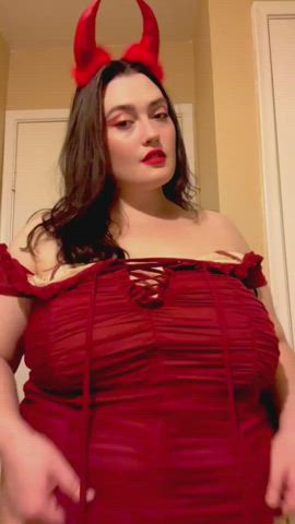 bbw big tits natural tits saggy tits titty drop gif