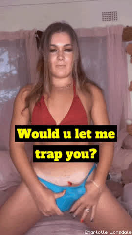 Ass Blonde Caption Rubbing Trans gif