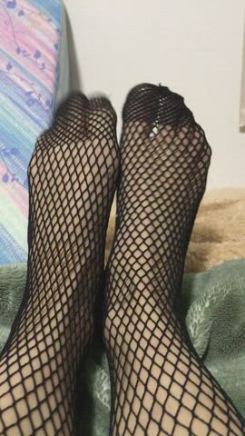 Feet Fishnet Tattoo gif