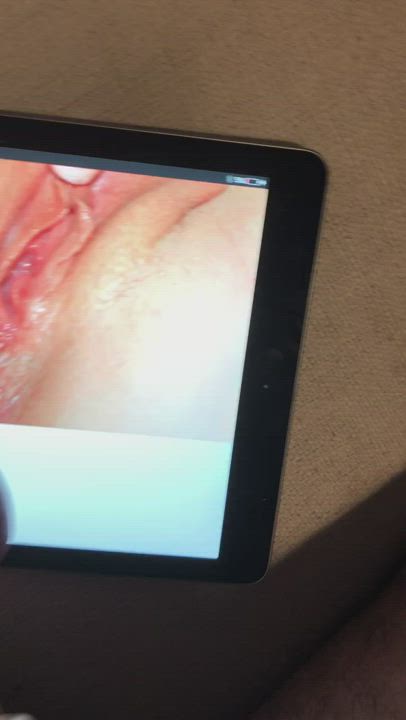 Cock Milking Cum On Pussy Tribute gif
