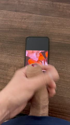 cock cum cumshot male masturbation tribbing tribute r/tributeme gif