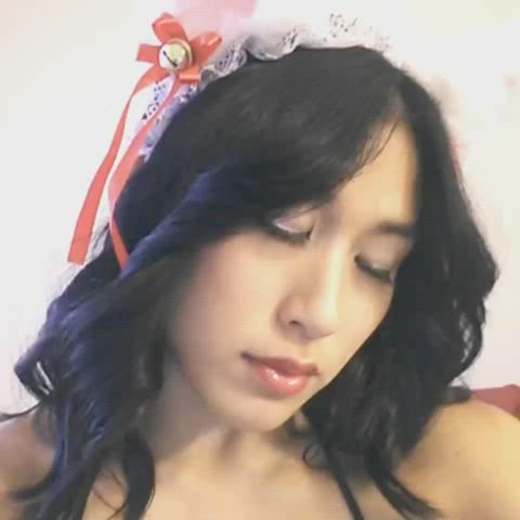asian bikini mia li tease gif
