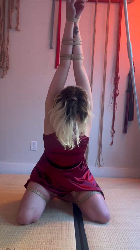 bdsm bondage fetish kinky onlyfans rope play ropes shibari real-bdsm gif