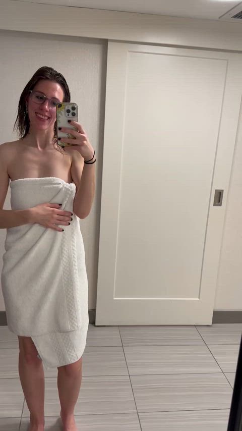 Oops, there goes my towel!