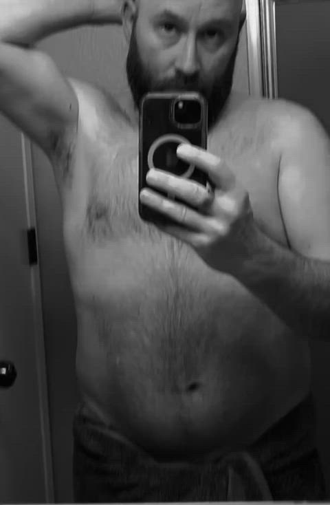 bathroom shaving tease gif