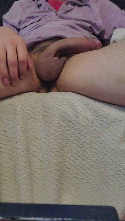 Solo Teasing Uncut gif