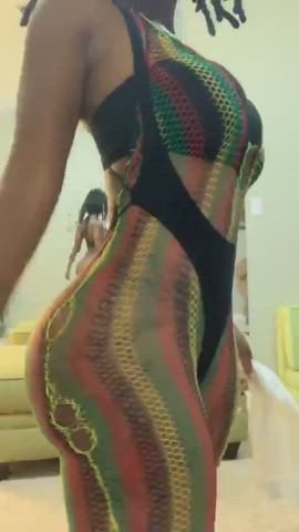 big ass ebony twerking gif