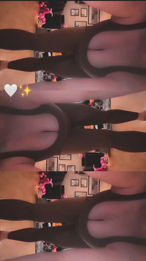 big tits gym leggings milf milfs sfw milfnhoney thick-booty tik-tok gif