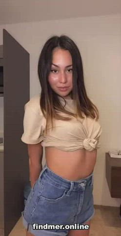 Amateur Big Tits Boobs Booty Hardcore Homemade Teen TikTok Tits gif
