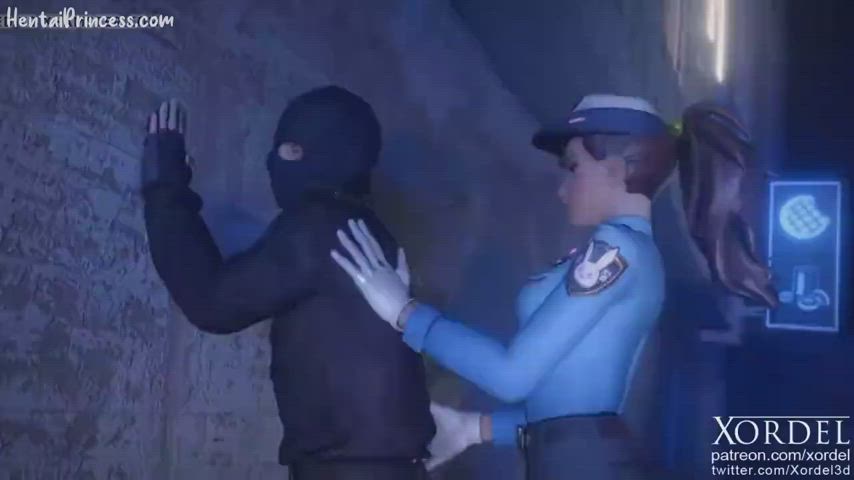 Officer D,Va get naughty