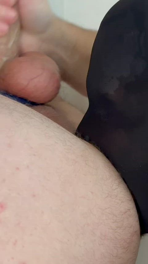 bwc cock worship gay glory hole mask oral rimjob rimming straight stranger gif