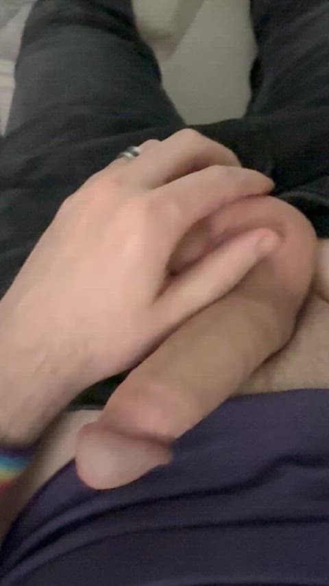 balls big balls male masturbation gif