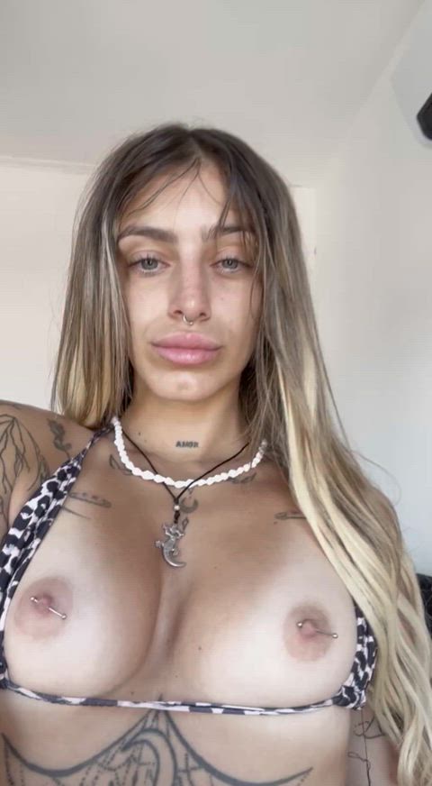 alt goth piercing tattooed gif
