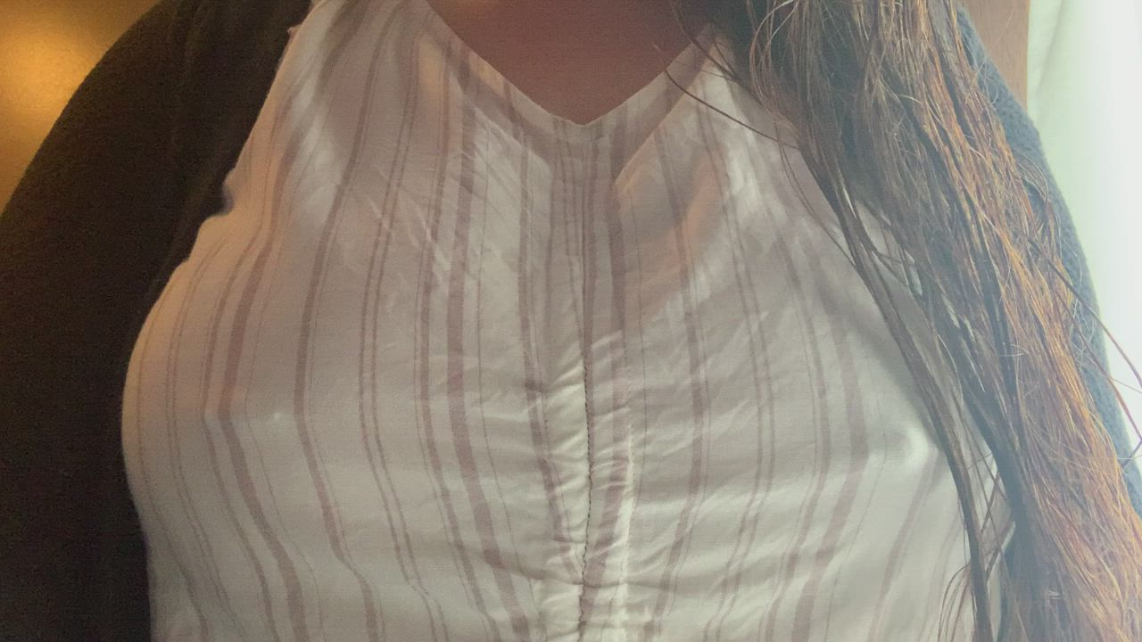 No bra at work!!! [OC]