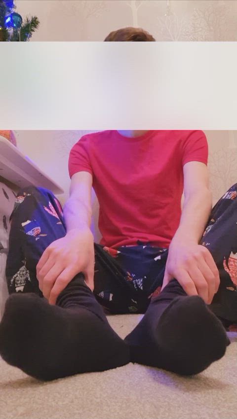 christmas cute feet gay skinny socks twink twinks gif