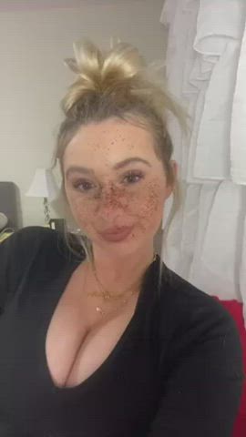 big tits blonde tiktok gif
