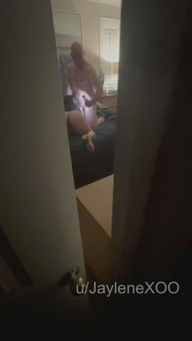 My bull told my husband to wait in the other room until he heard we were ready and