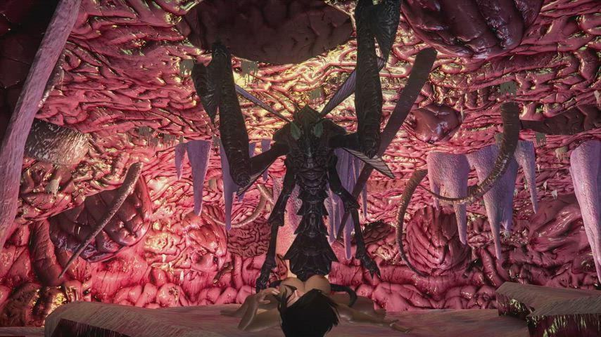 Ovipositor going all the way in (Palefire34)