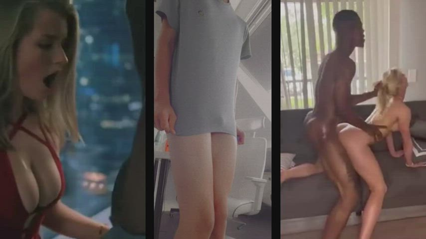 bbc creamy cum cute femboy pawg split screen porn gif