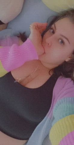 BBW Chubby Sucking gif