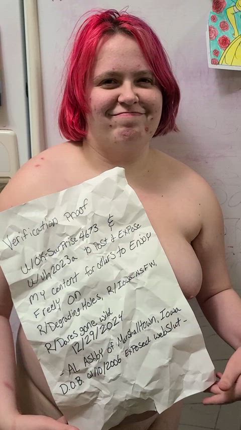 18 years old amateur exposed nsfw slut cumslut gif